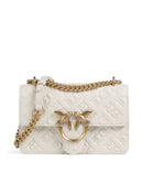 Pinko Love One Mini Torba preko ramena bianco seta/antique gold