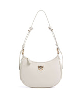 Pinko Half Moon Baby Torba preko ramena bianco seta/antique gold