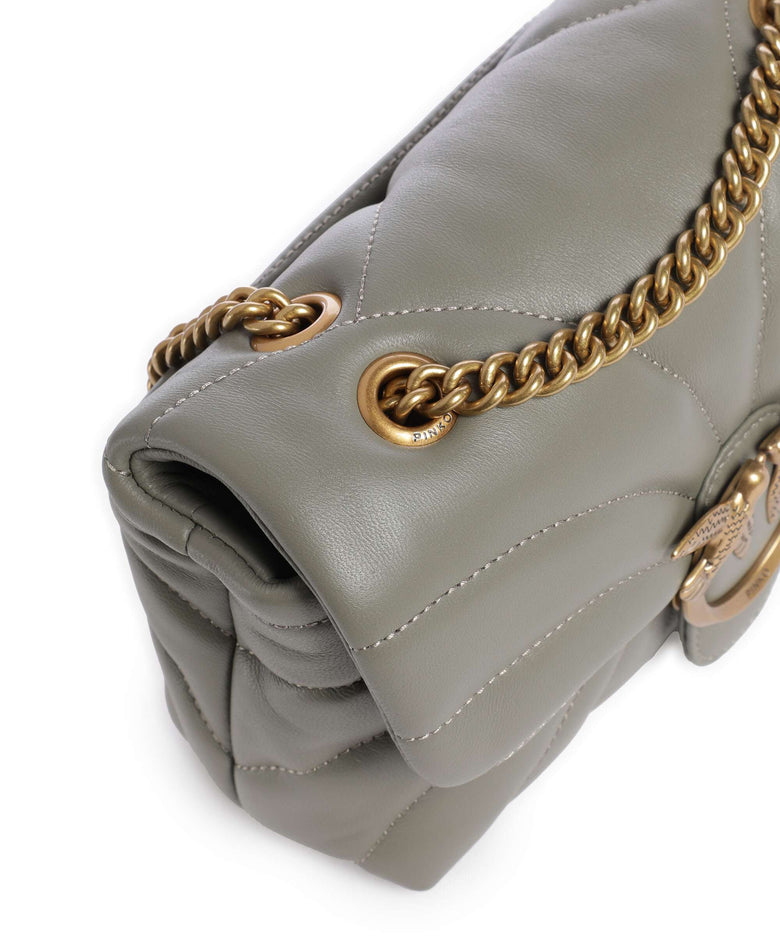 Pinko Love Puff Mini Shoulder bag verde vertiver/antique gold