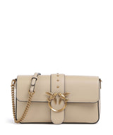 Pinko Love One Classic Slouchy Torba preko ramena beige/grigio fumo/antique gold
