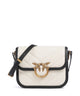 Pinko Love Box Mini Torba preko ramena beige/navy stripes