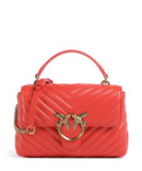 Pinko Love Lady Puff Mini Torbu rosso mandarino/antique gold