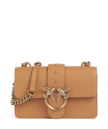 Pinko Love One Mini Torba preko ramena torrone/antique gold
