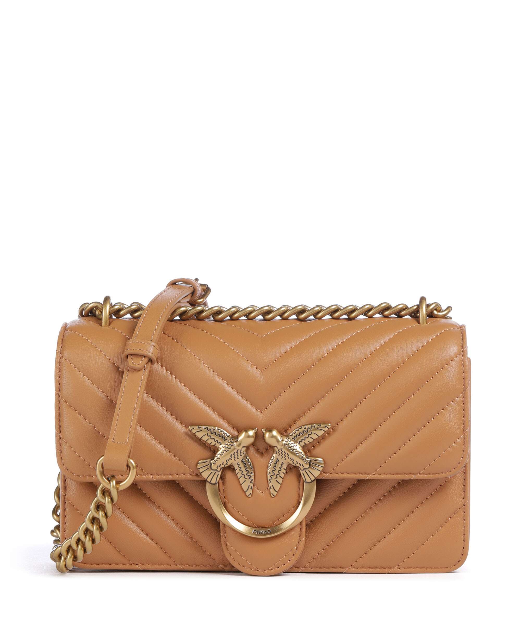 Pinko Love One Mini Shoulder bag torrone/antique gold