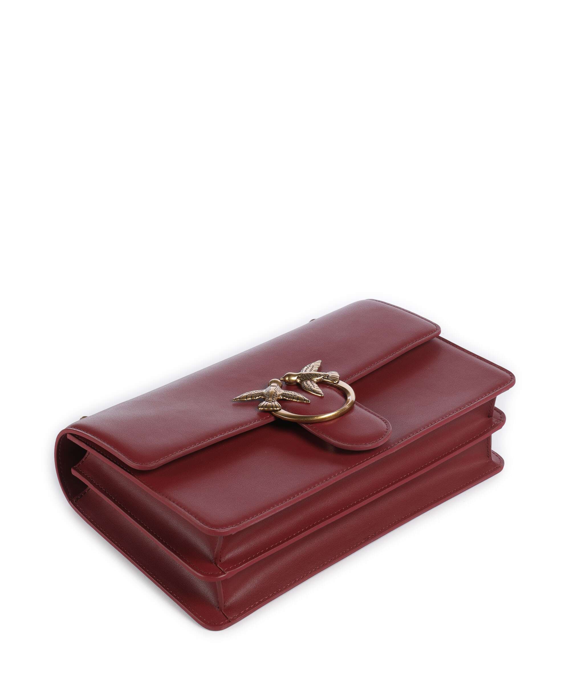 Pinko Love One Classic Shoulder bag bordeaux merlot/antique gold