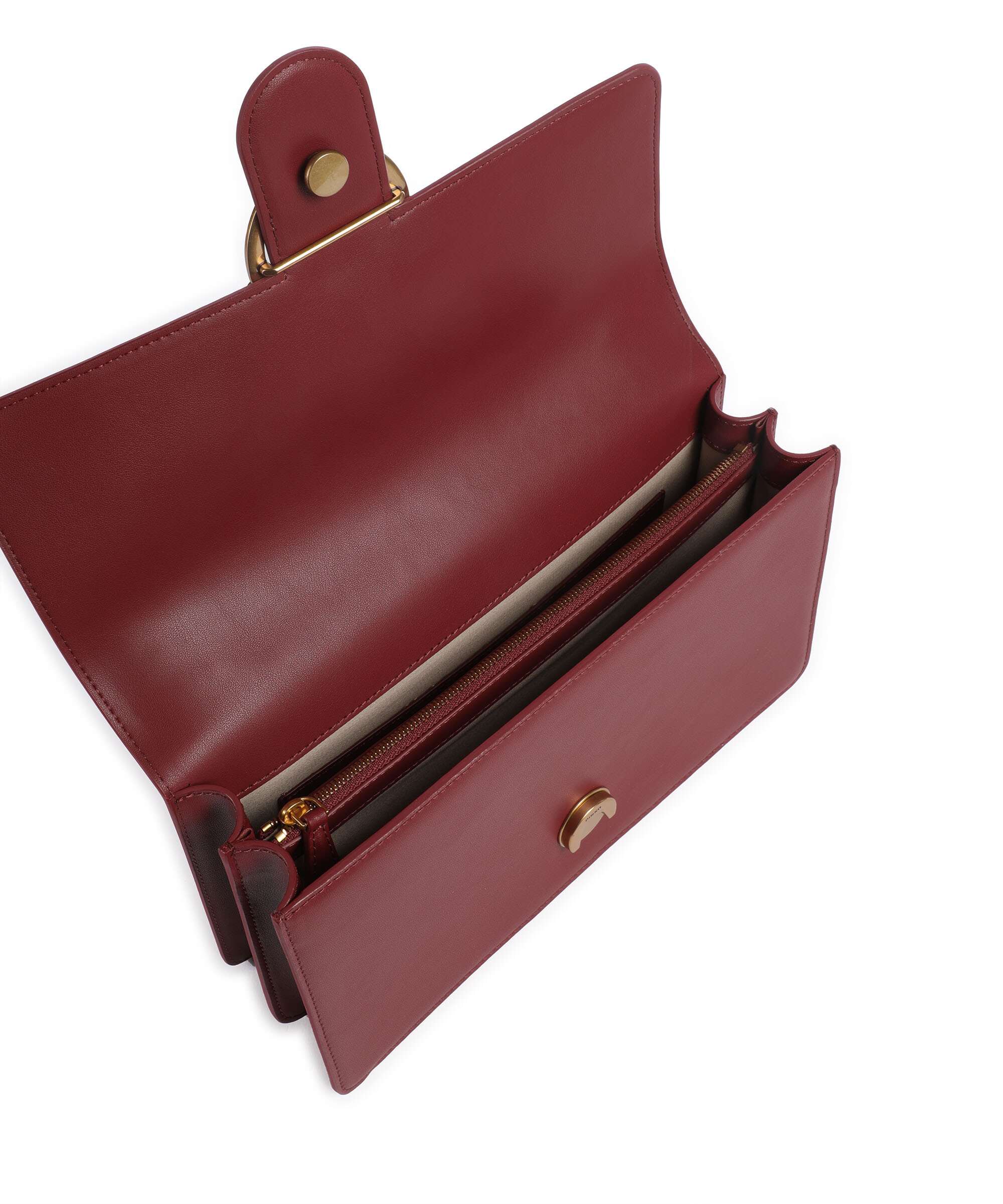 Pinko Love One Classic Shoulder bag bordeaux merlot/antique gold