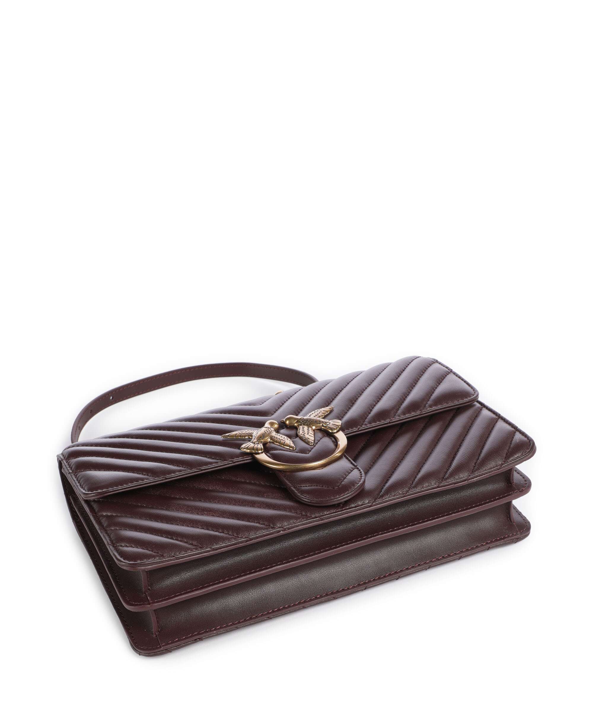 Pinko Love One Classic Shoulder bag uva di catawba/antique gold