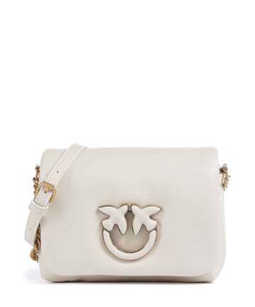 Pinko Love Click Puff Baby Torba preko ramena bianco seta/antique gold