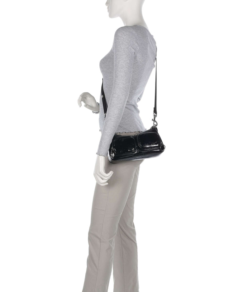 Replay Shoulder bag shiny black