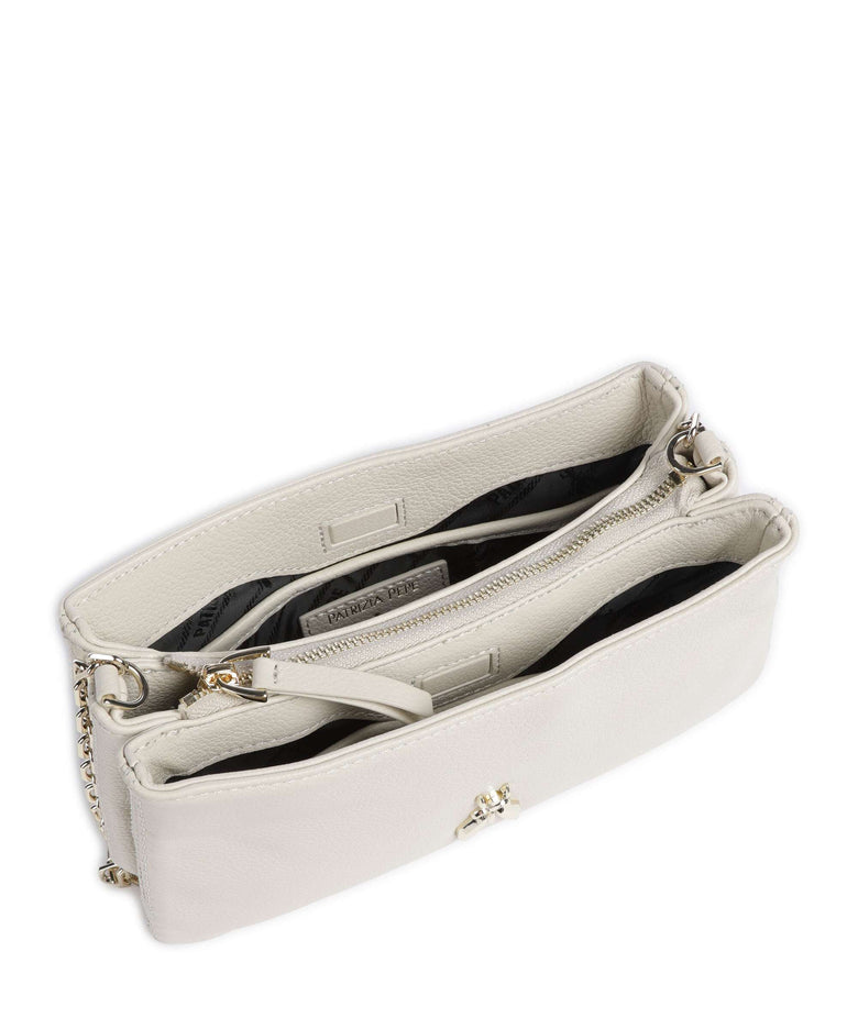 Patrizia Pepe Tris Crossbody bag offwhite