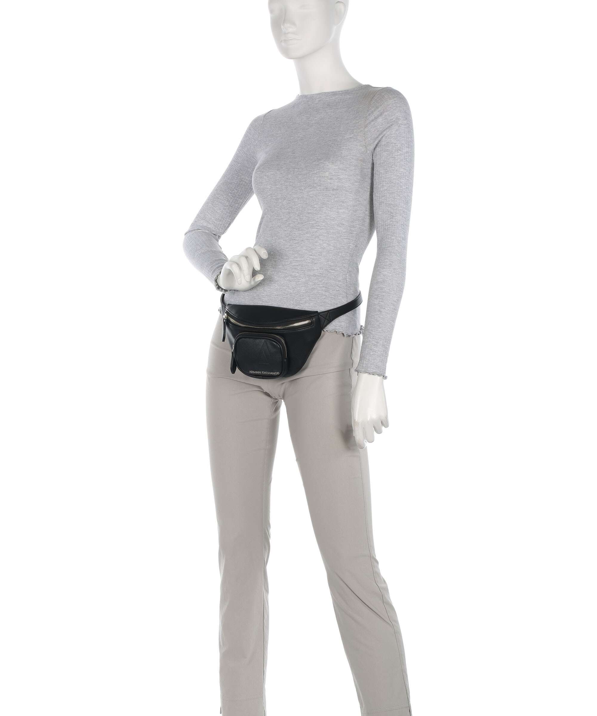 Armani Exchange A-Line Belt bag black
