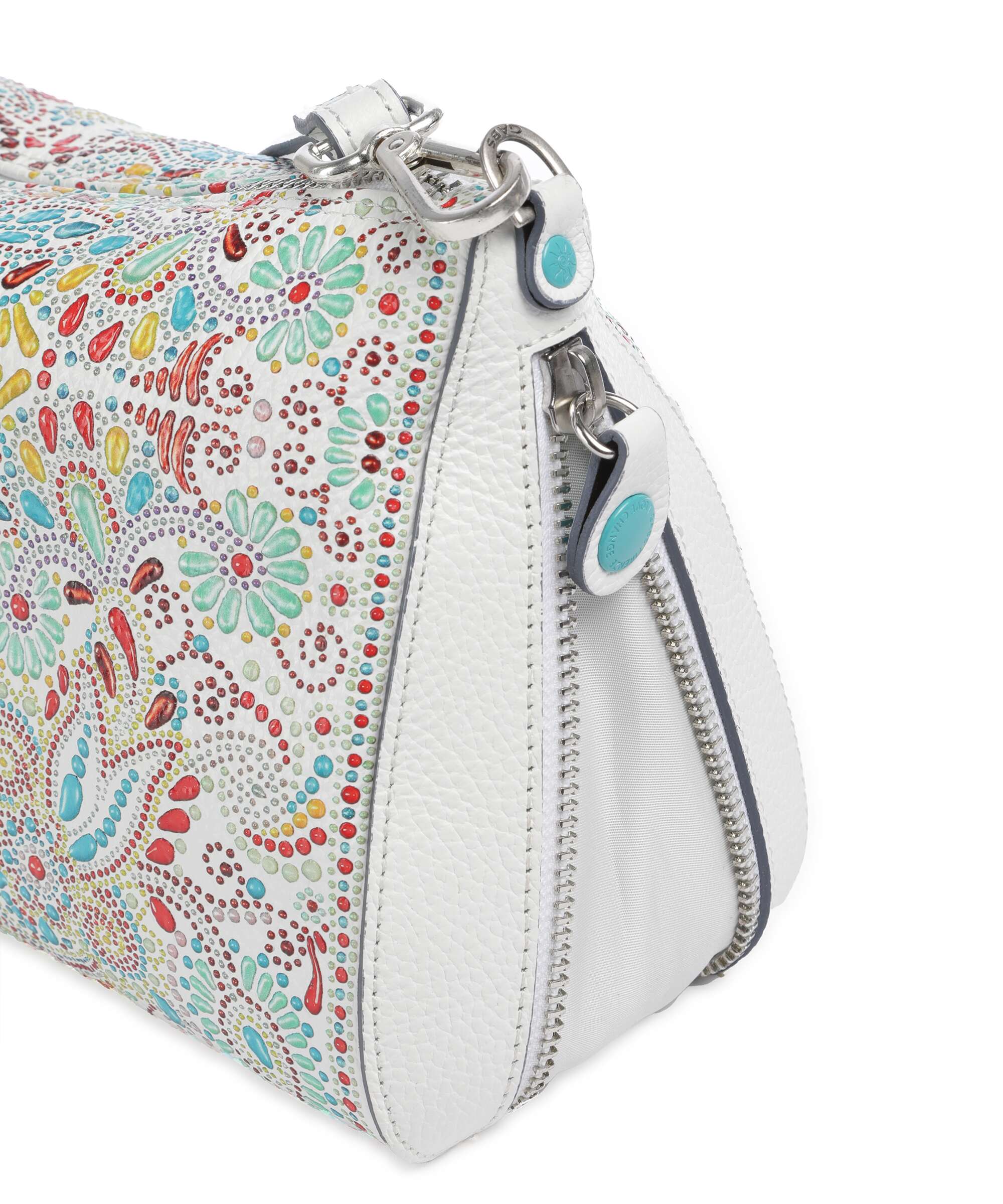 Gabs Phoenix Maioliche Pepita Shoulder bag white