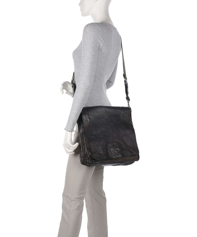 Campomaggi Messenger bag verde militare/grigio