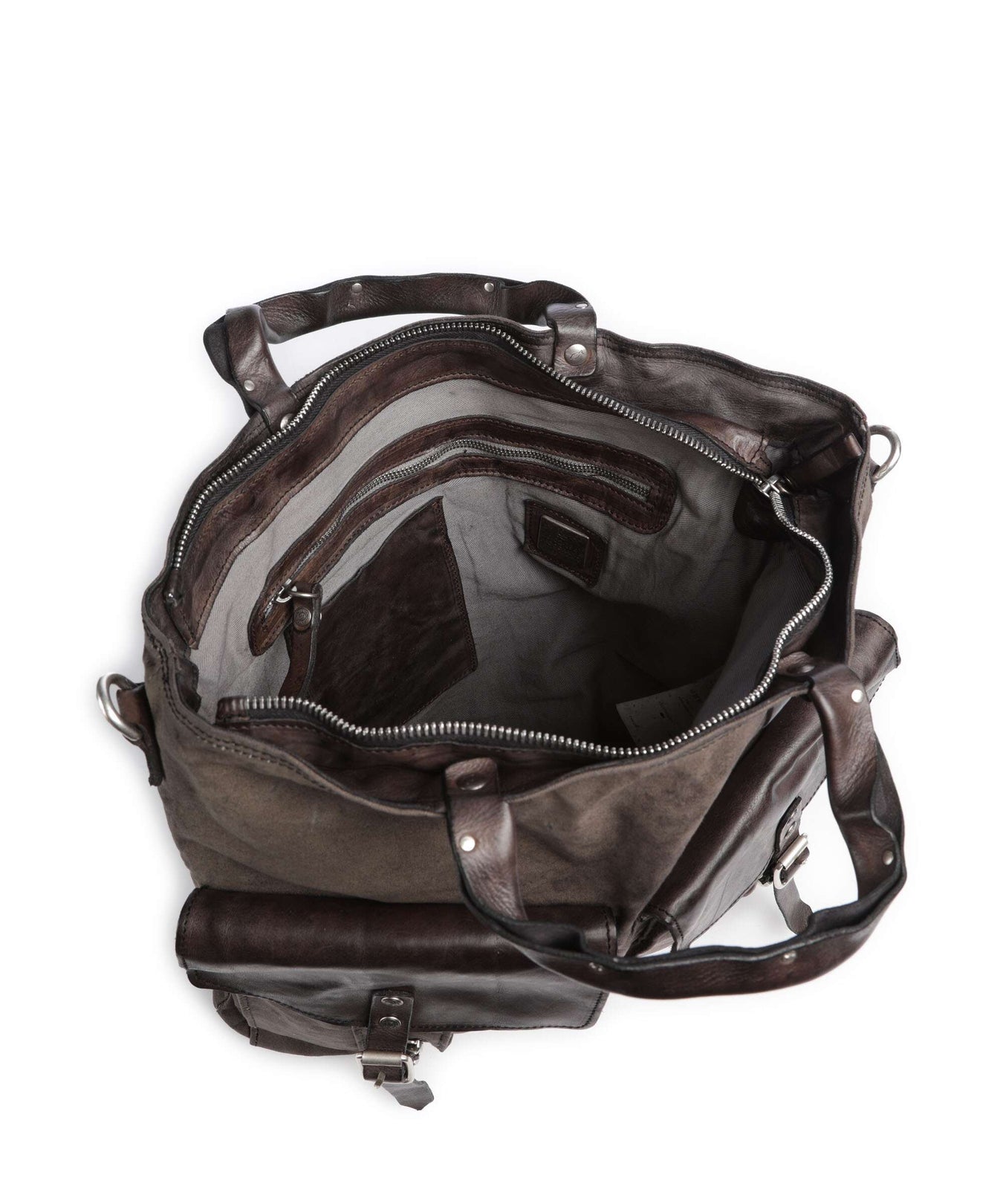 Campomaggi Backpack bag verde militare/grigio