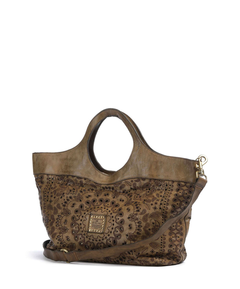 Campomaggi Tote bag verde militare