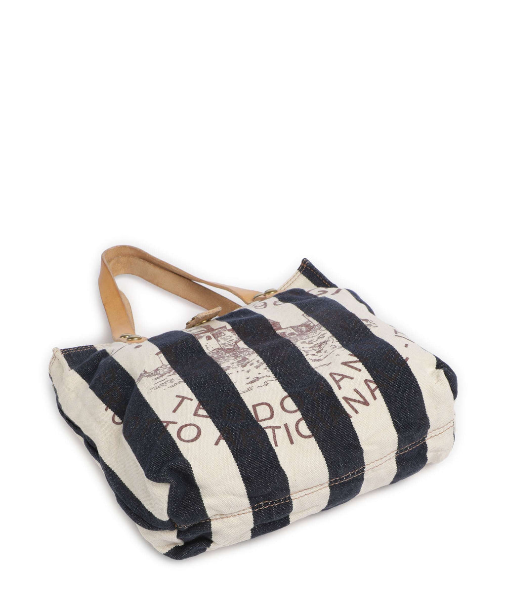 Campomaggi Tote bag blue/beige