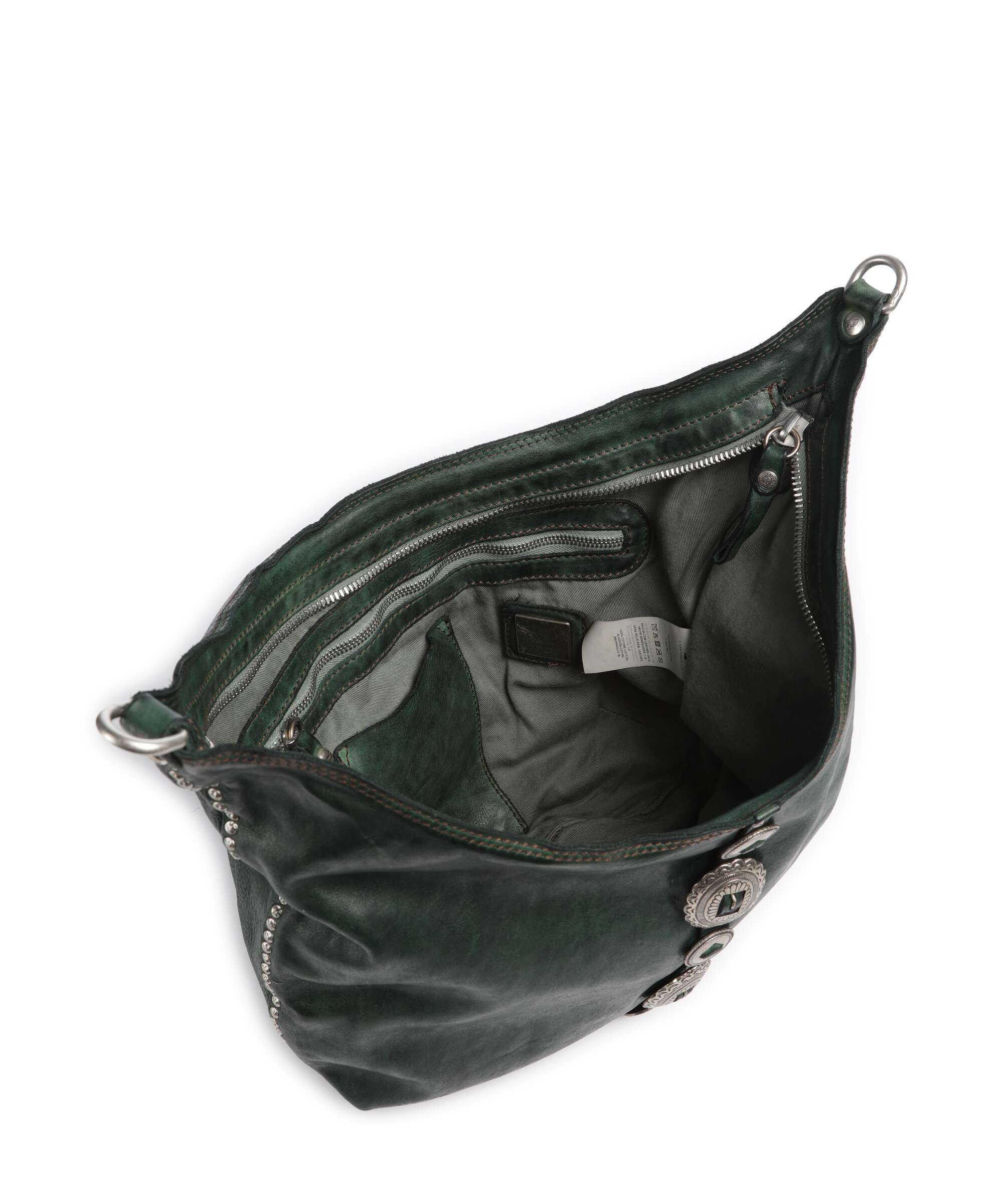 Campomaggi Hobo bag green bottle