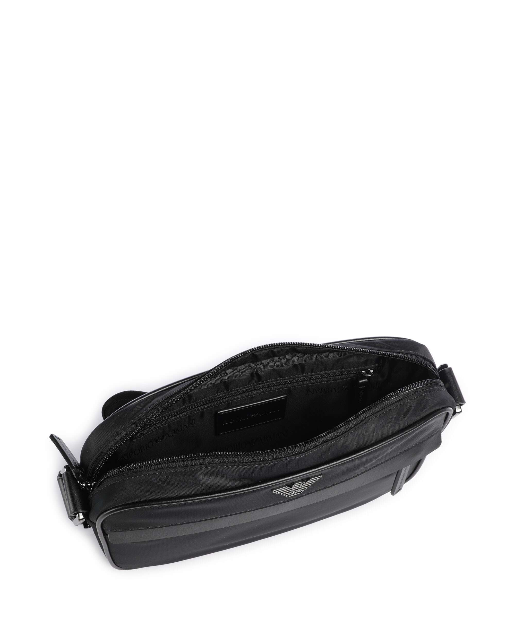 Emporio Armani Recycled Nylon Crossbody bag black beauty