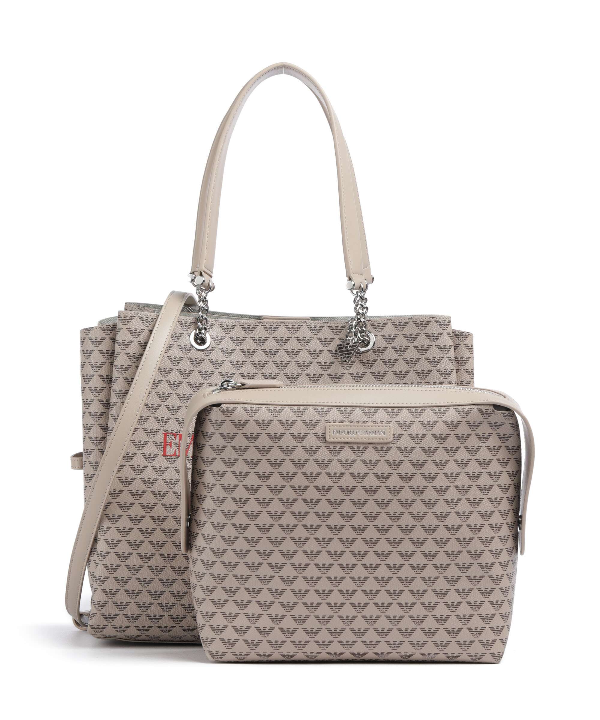 Emporio Armani Annie Tote bag ecru/moro/rosso