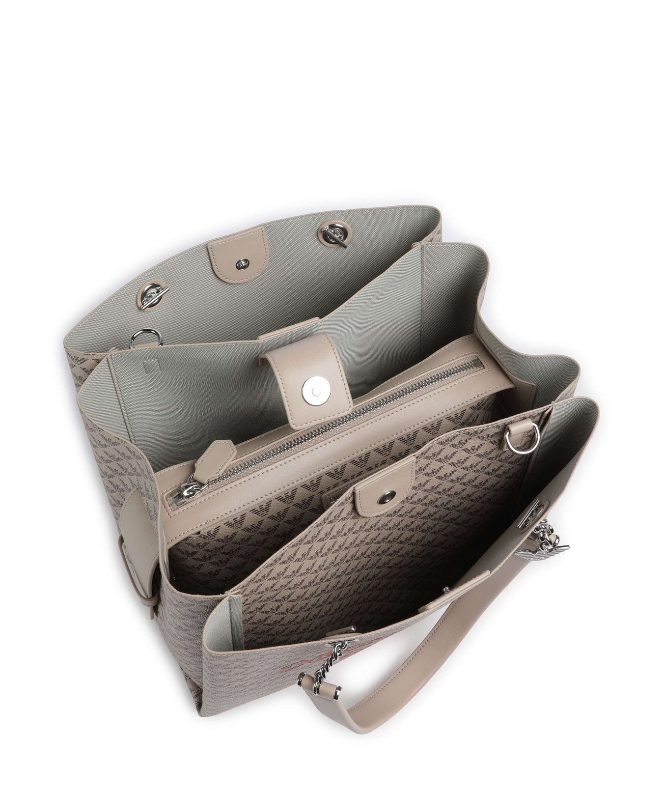 Emporio Armani Annie Tote bag ecru/moro/rosso