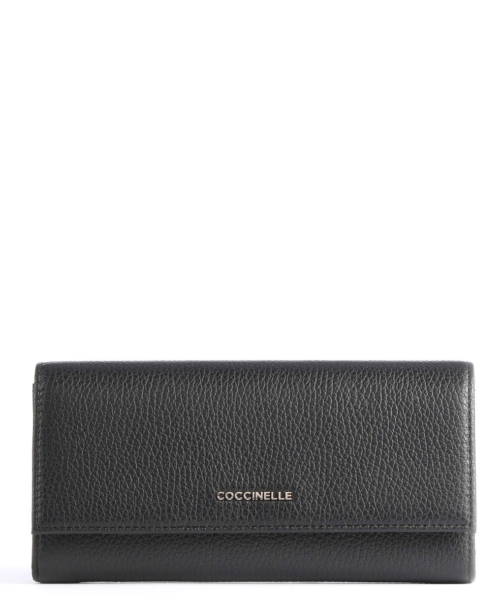 Coccinelle Metallic Soft Wallet noir
