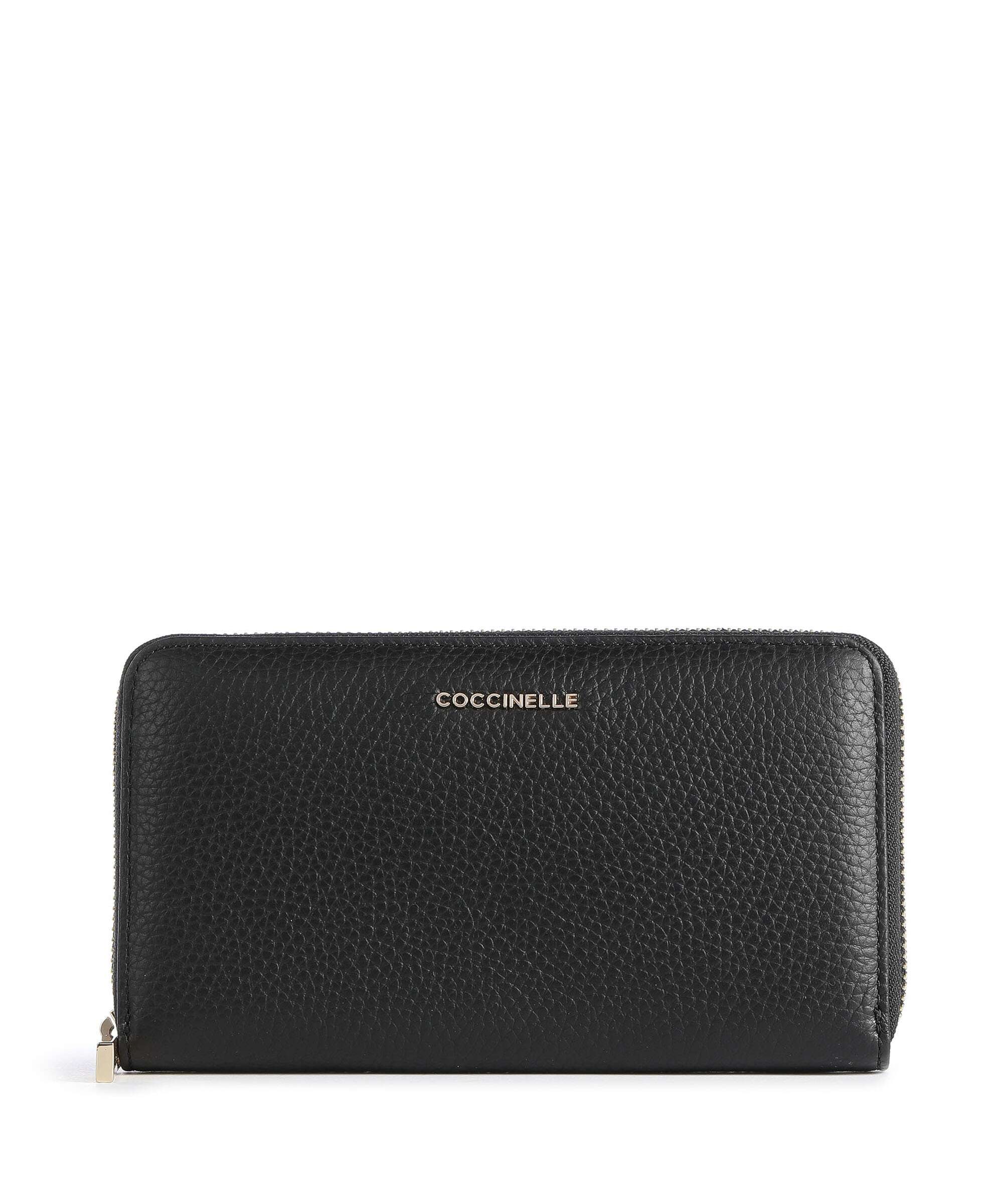 Coccinelle Metallic Soft Wallet noir