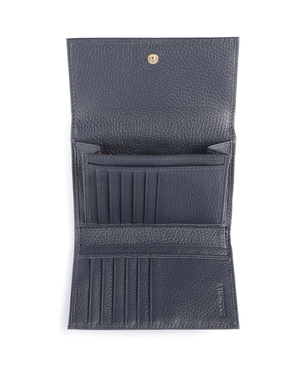 Coccinelle Metallic Soft RFID Wallet midnight blue