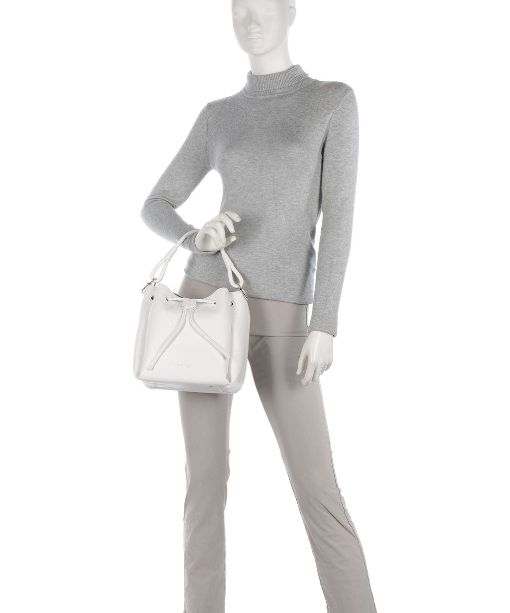 Coccinelle Eclyps Bucket bag brillant white