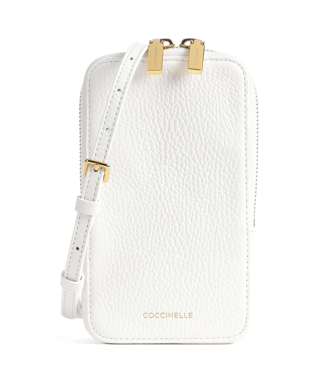 Coccinelle Flor Phone bag brillant white