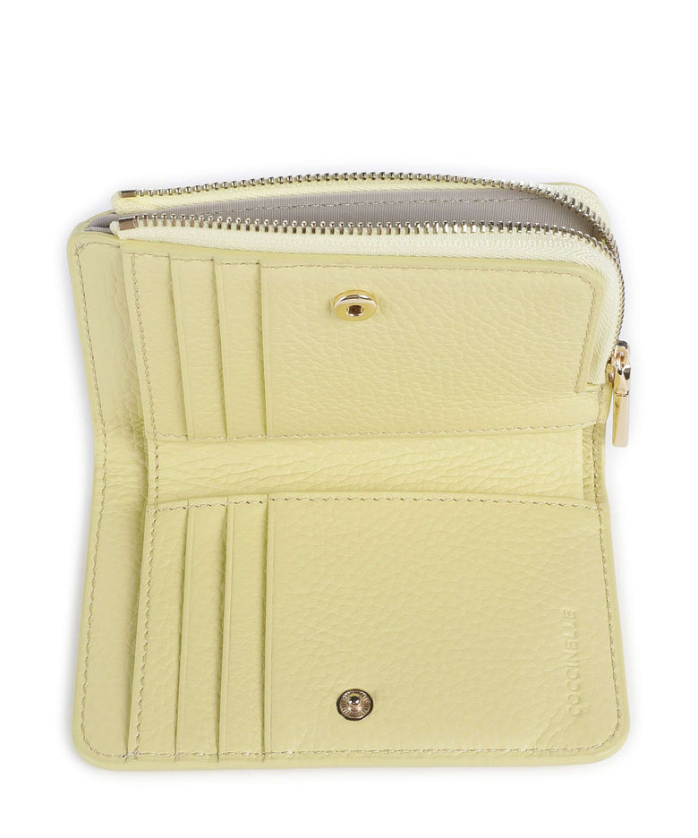 Coccinelle Metallic Soft Wallet lime wash