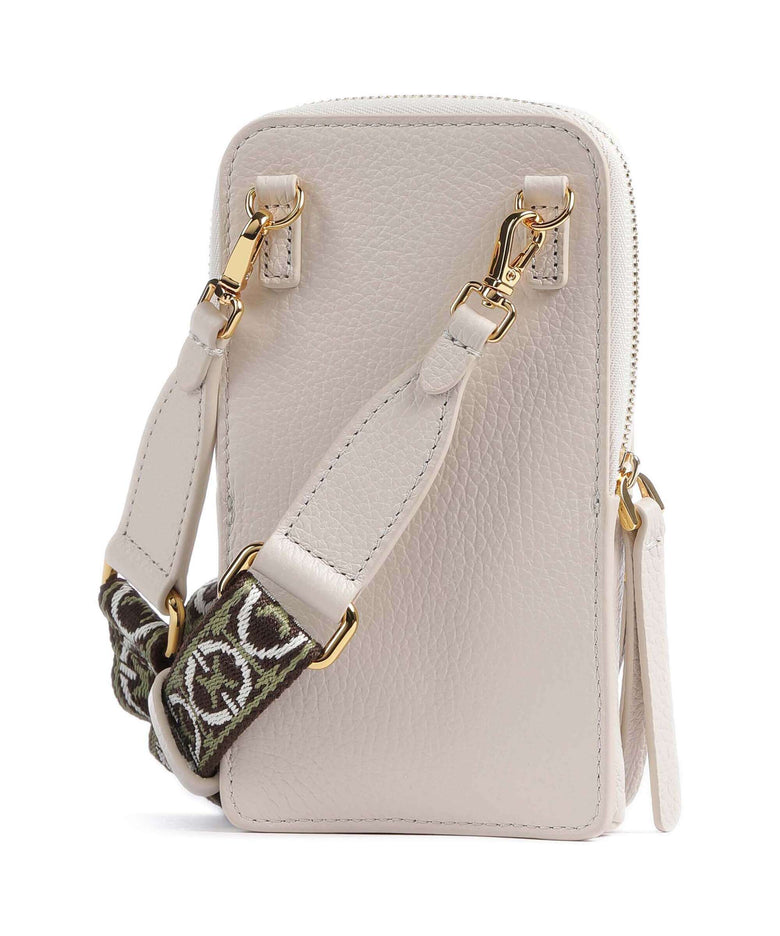 Coccinelle Pixie Phone bag lambskin white
