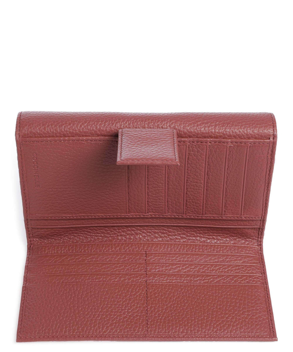 Coccinelle Metallic Soft Wallet brandy