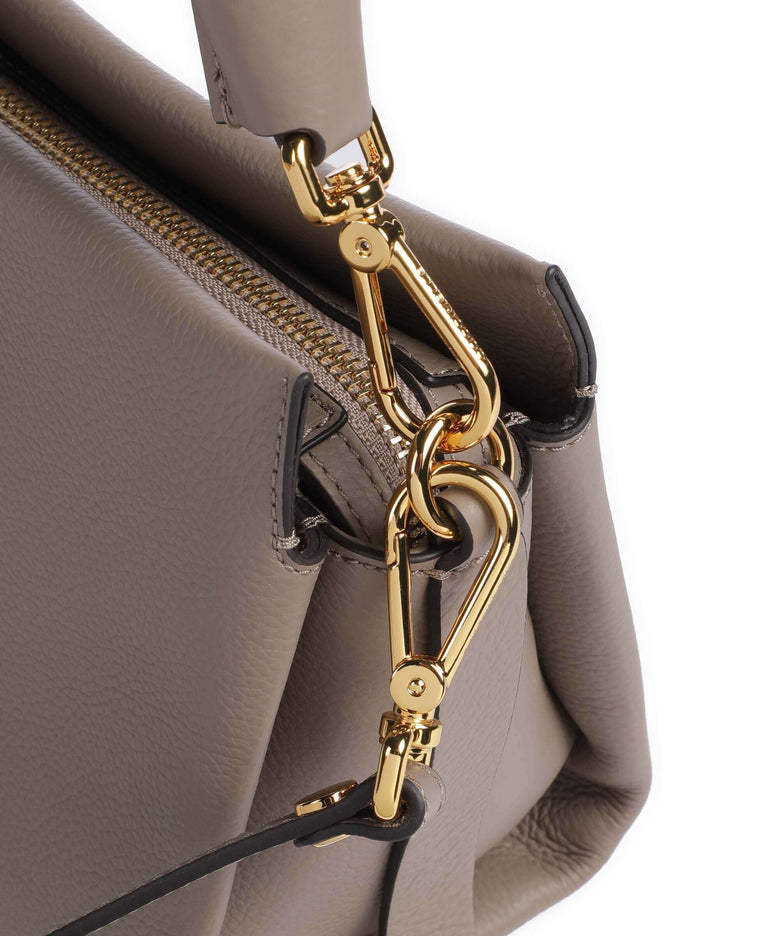 Coccinelle Boheme Grana Double Handbag warm taupe/rosette