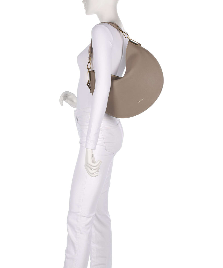 Coccinelle Sunup Hobo bag warm taupe/rosette