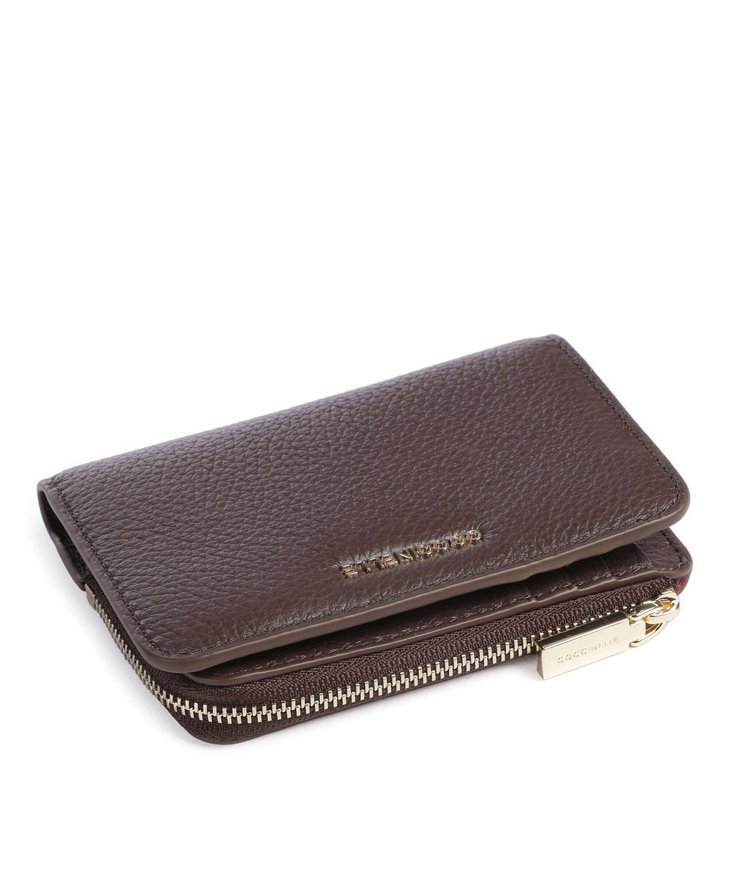 Coccinelle Metallic Soft Wallet fondant brown