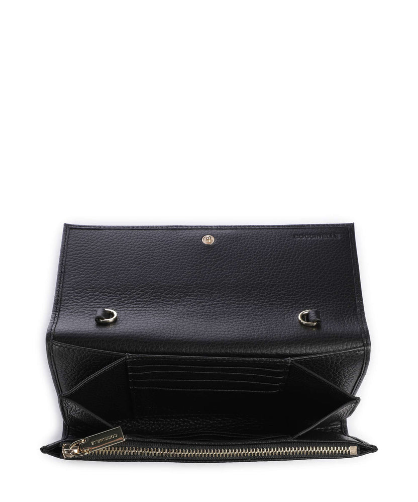 Coccinelle Metallic Soft Wallet noir