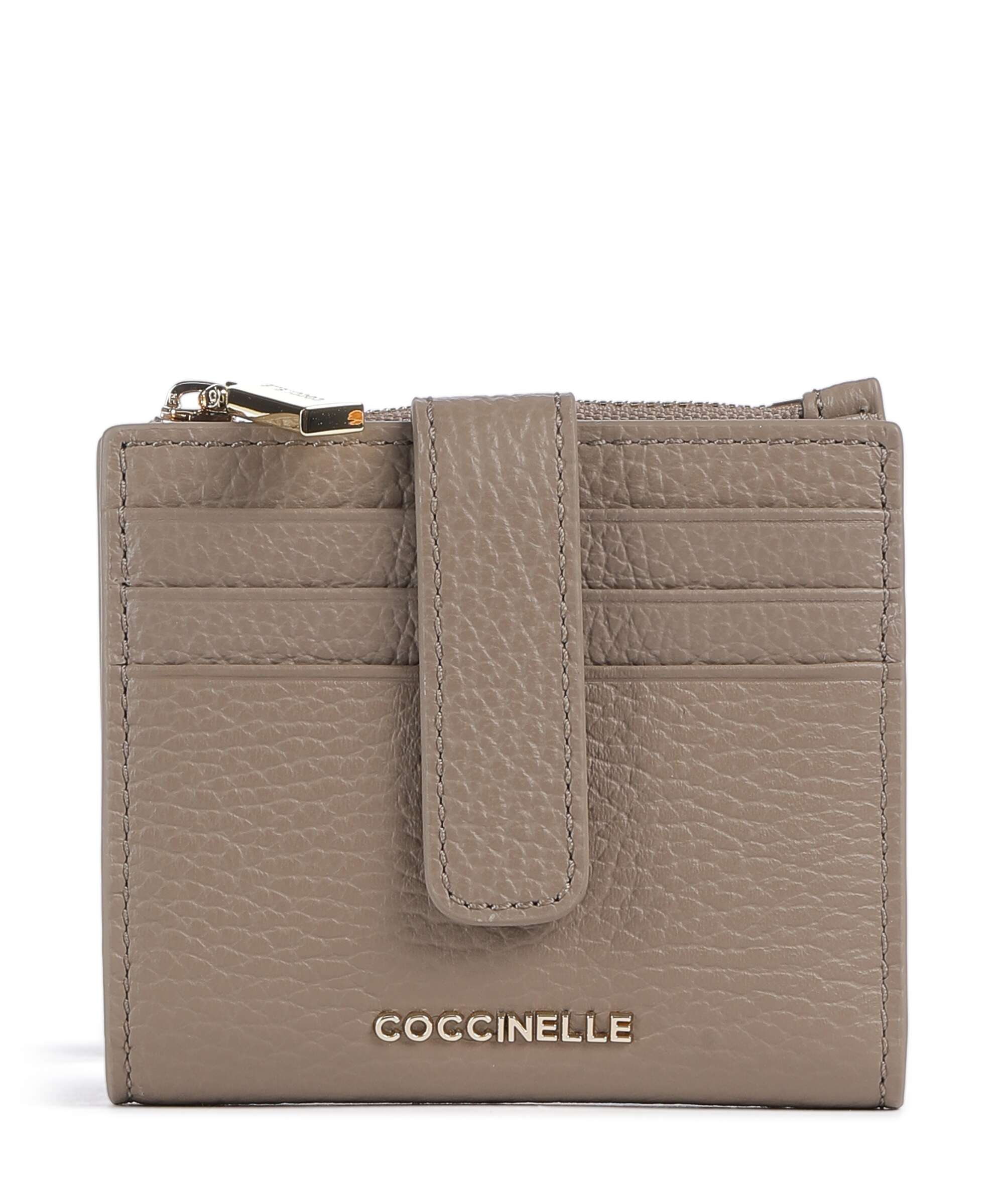 Coccinelle Metallic Soft Wallet warm taupe