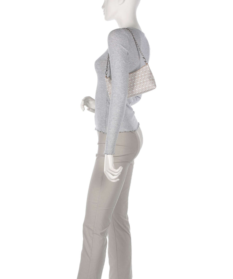 Coccinelle Aura Monogram Shoulder bag multicolour/blanco/rosette