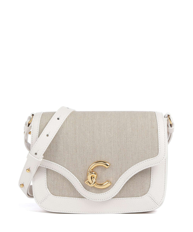 Coccinelle C-Me Crossbody bag natural/blanco