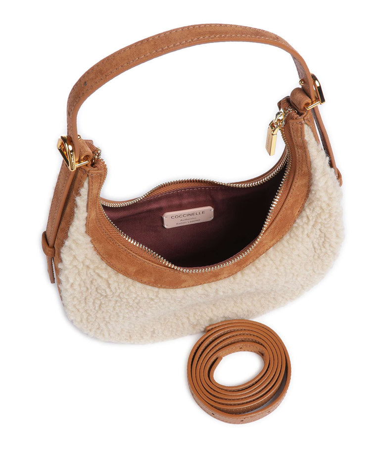 Coccinelle Whisper Hobo bag natural/cuir