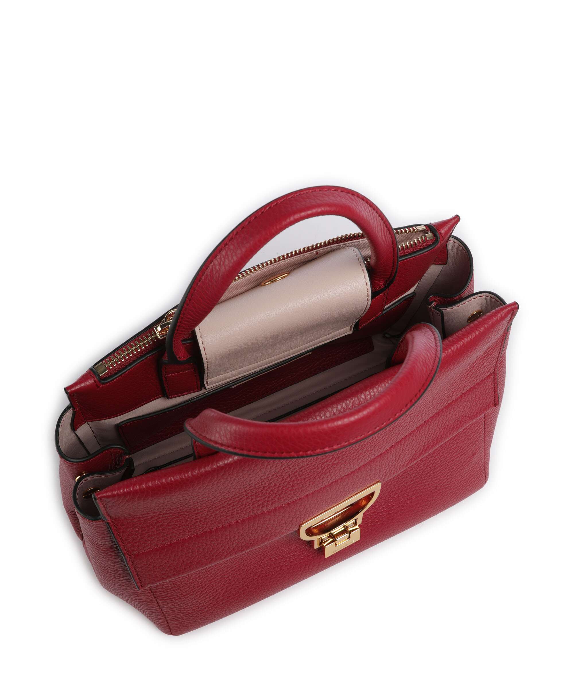 Coccinelle Arlettis Signature Handbag sangria