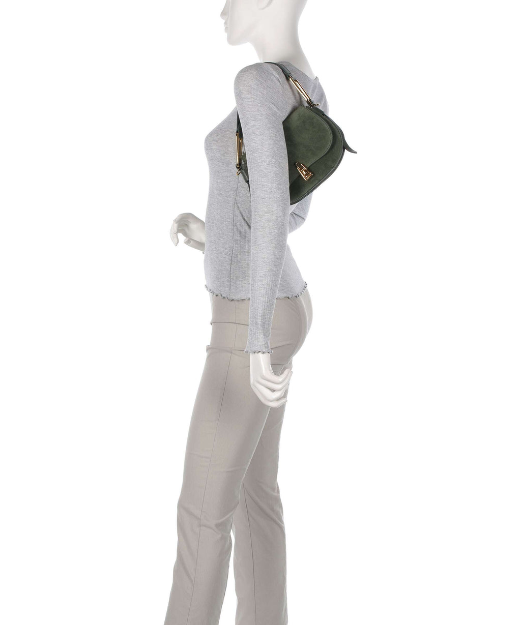 Coccinelle Magie Suede Shoulder bag alga
