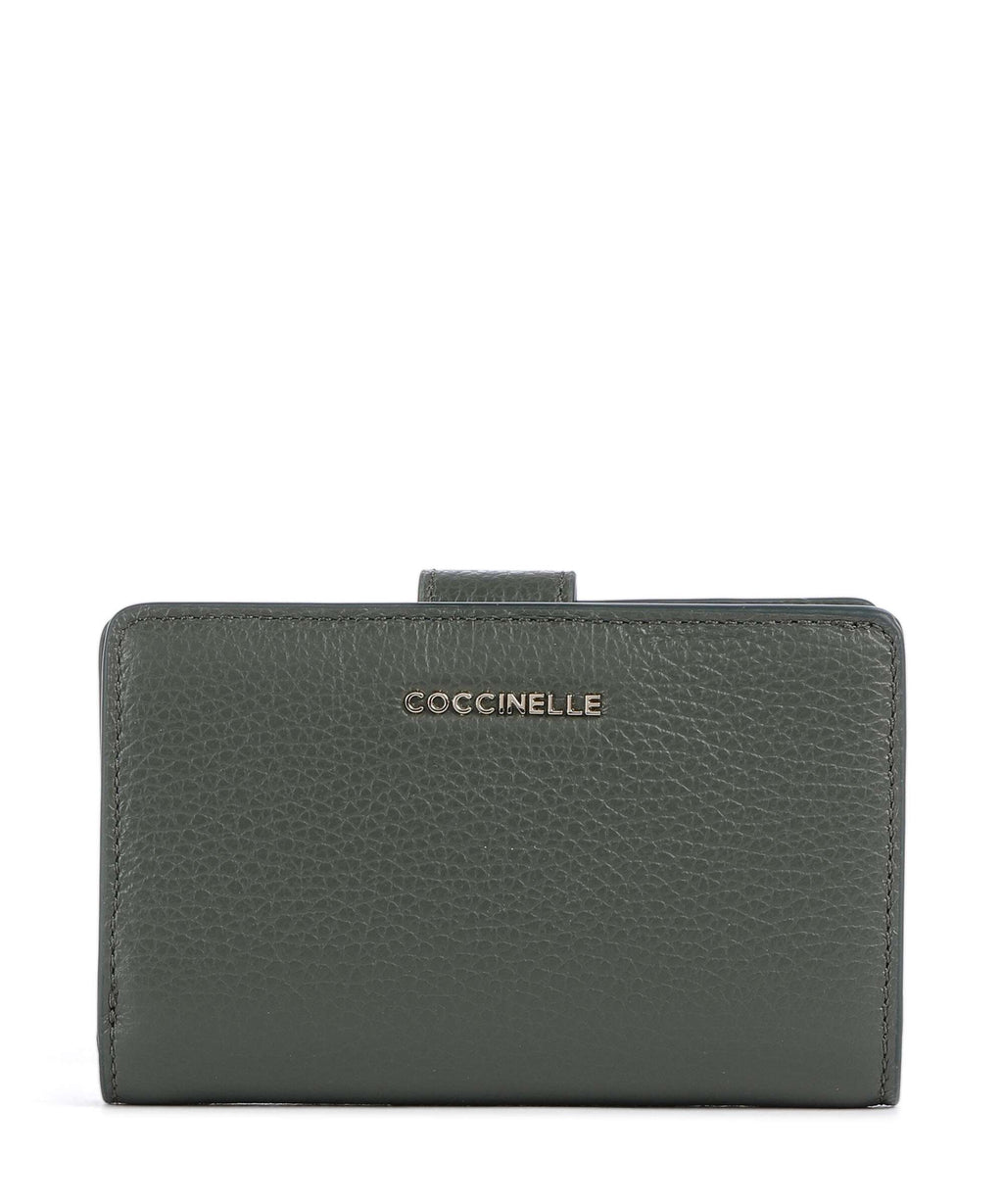 Coccinelle Metallic Soft Wallet alga