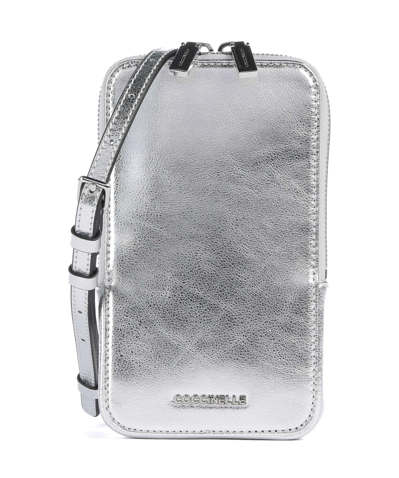 Coccinelle Flor Phone bag silver