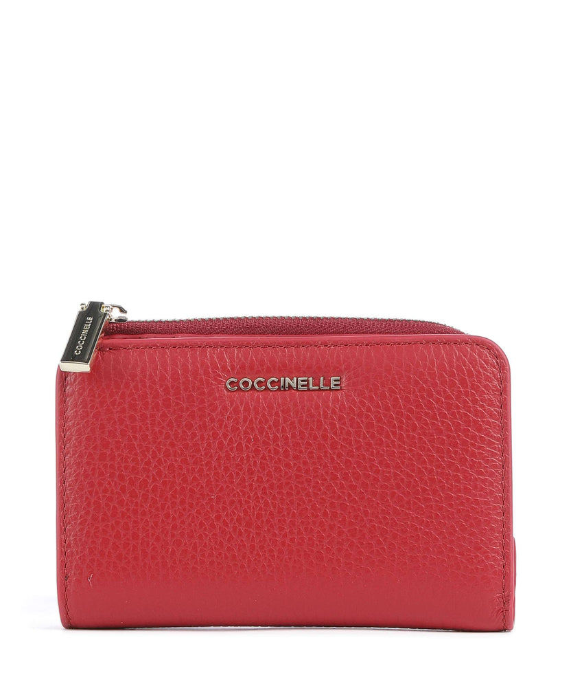 Coccinelle Metallic Soft RFID Wallet ruby