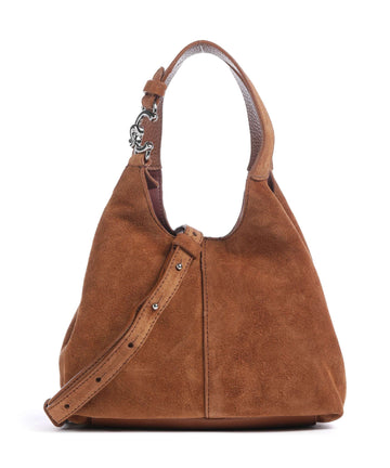 Coccinelle C-Easy Suede Torbu cognac