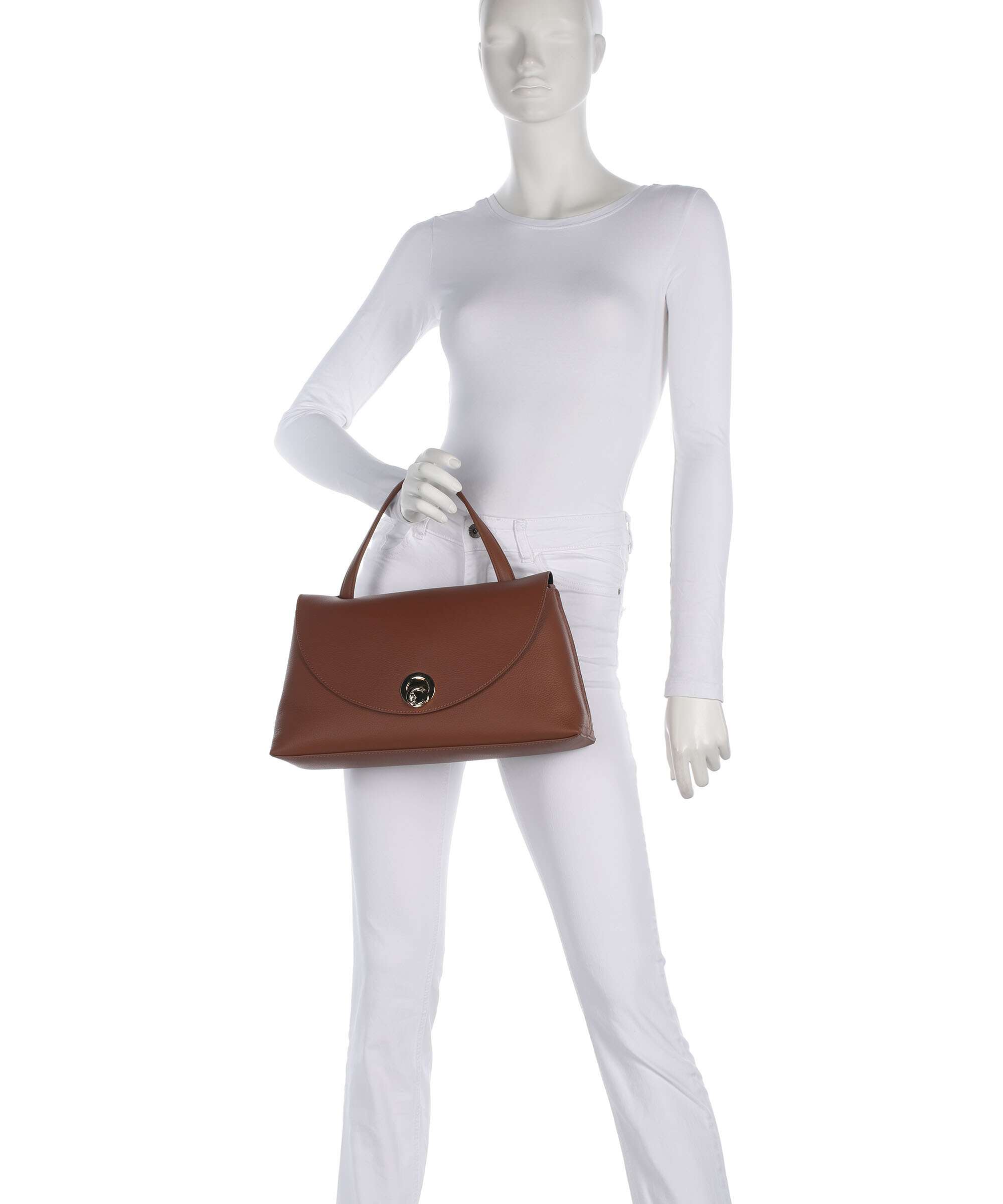Coccinelle Nikla Handbag cognac/noir