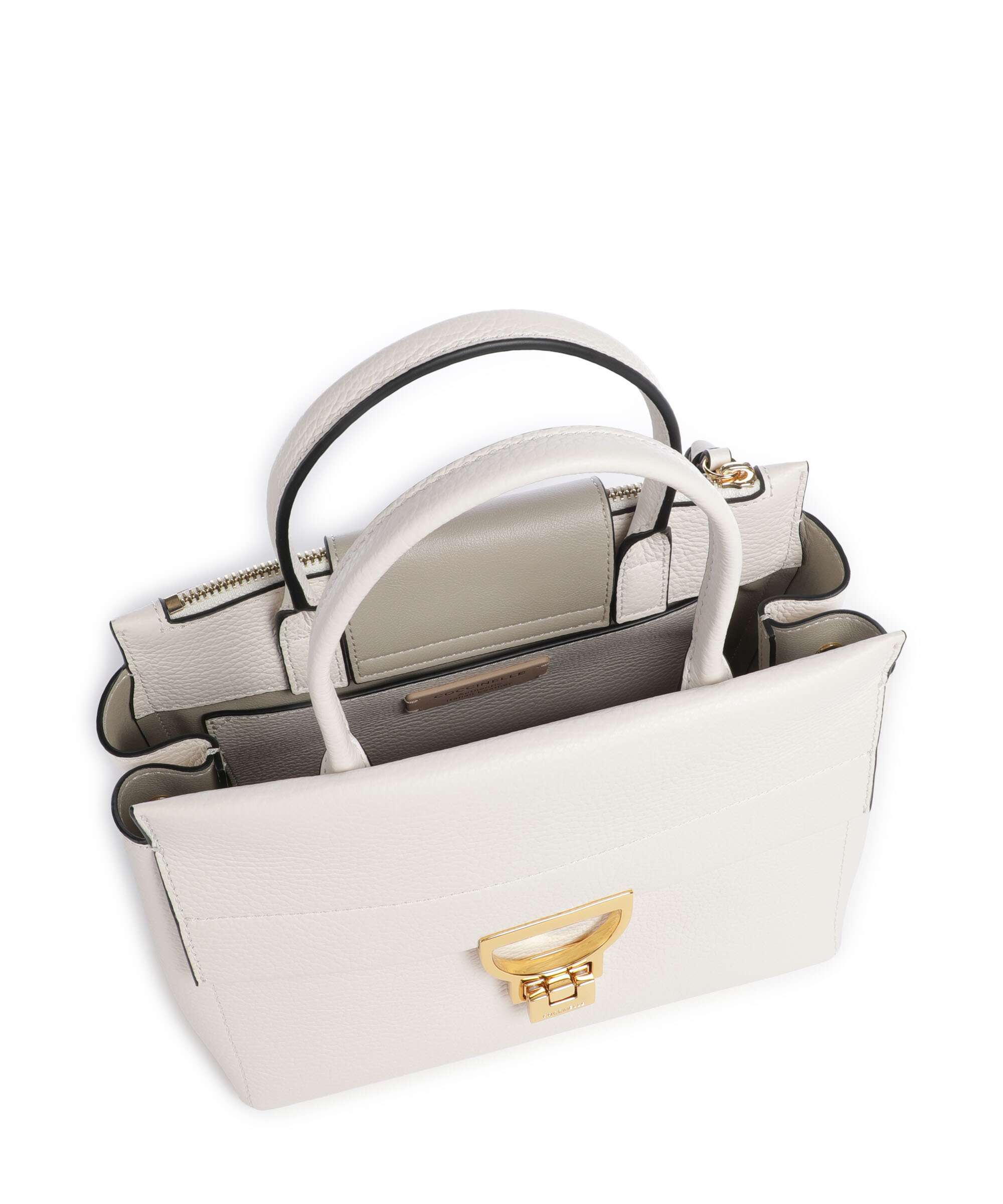 Coccinelle Arlettis Signature Handbag blanco
