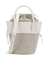 Coccinelle Myrtha Canvas Torba za kantu natural/blanco