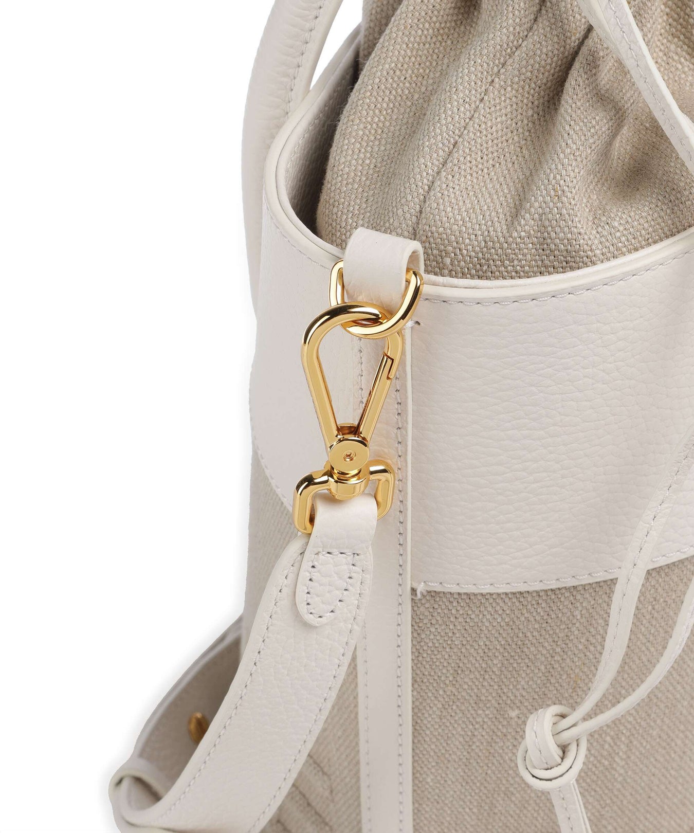 Coccinelle Myrtha Canvas Bucket bag natural/blanco